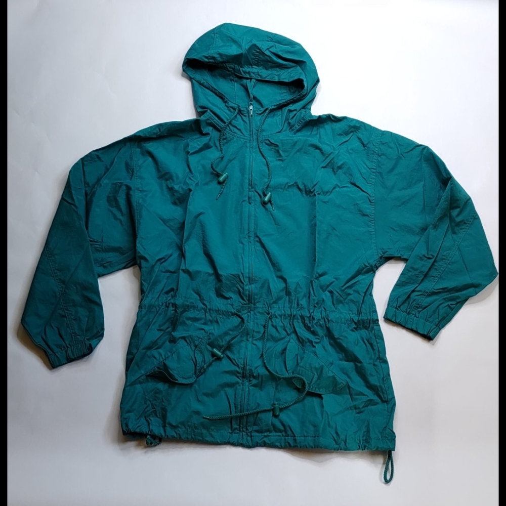 VINTAGE  Basic Edition Windbreaker Jacket Teal